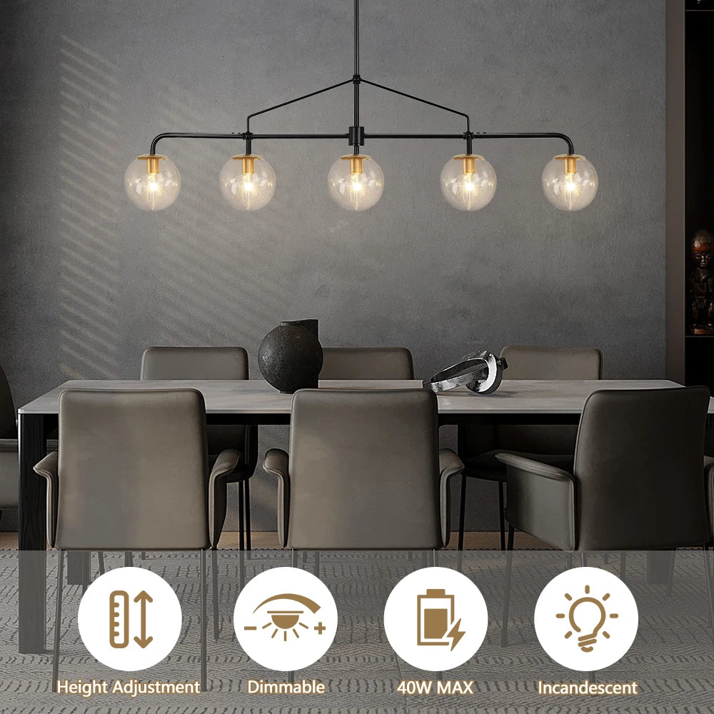 Island Lights for Kitchen Linear Chandelier Kitchen Island  Lighting Light Fixtures Black Chandeliers for Dining Room