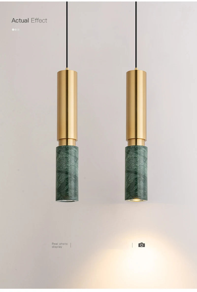 Marble Led Art Pendant Light Modern Nordic Light Luxury Pendant Lamp Indoor Lighting Home Decor For Living Room Bedroom Hotel