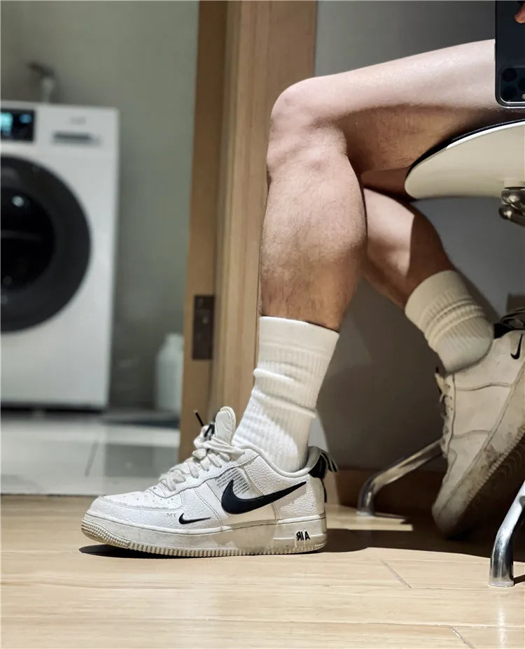 Socks For Men Calcetines Business Socks Crew Meias Basketball Solid Man Socks Cotton Sweat Absorption Sport Men Sock Football