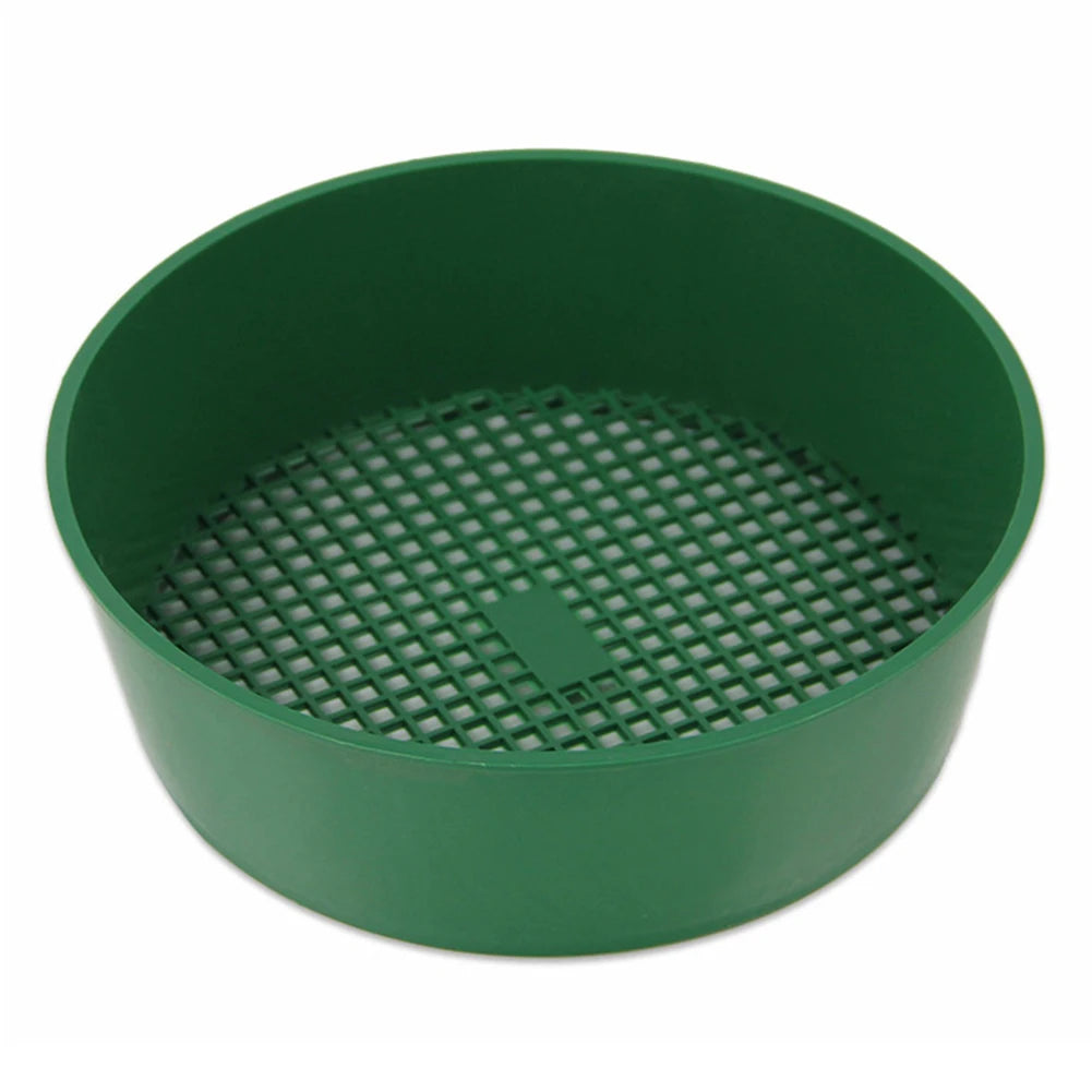 Garden Soil Filter Home Garden Tool Plastic Garden Sieve Sifting Tool Fine Mesh Soil Sieve For Soil Stone Mesh Gardening