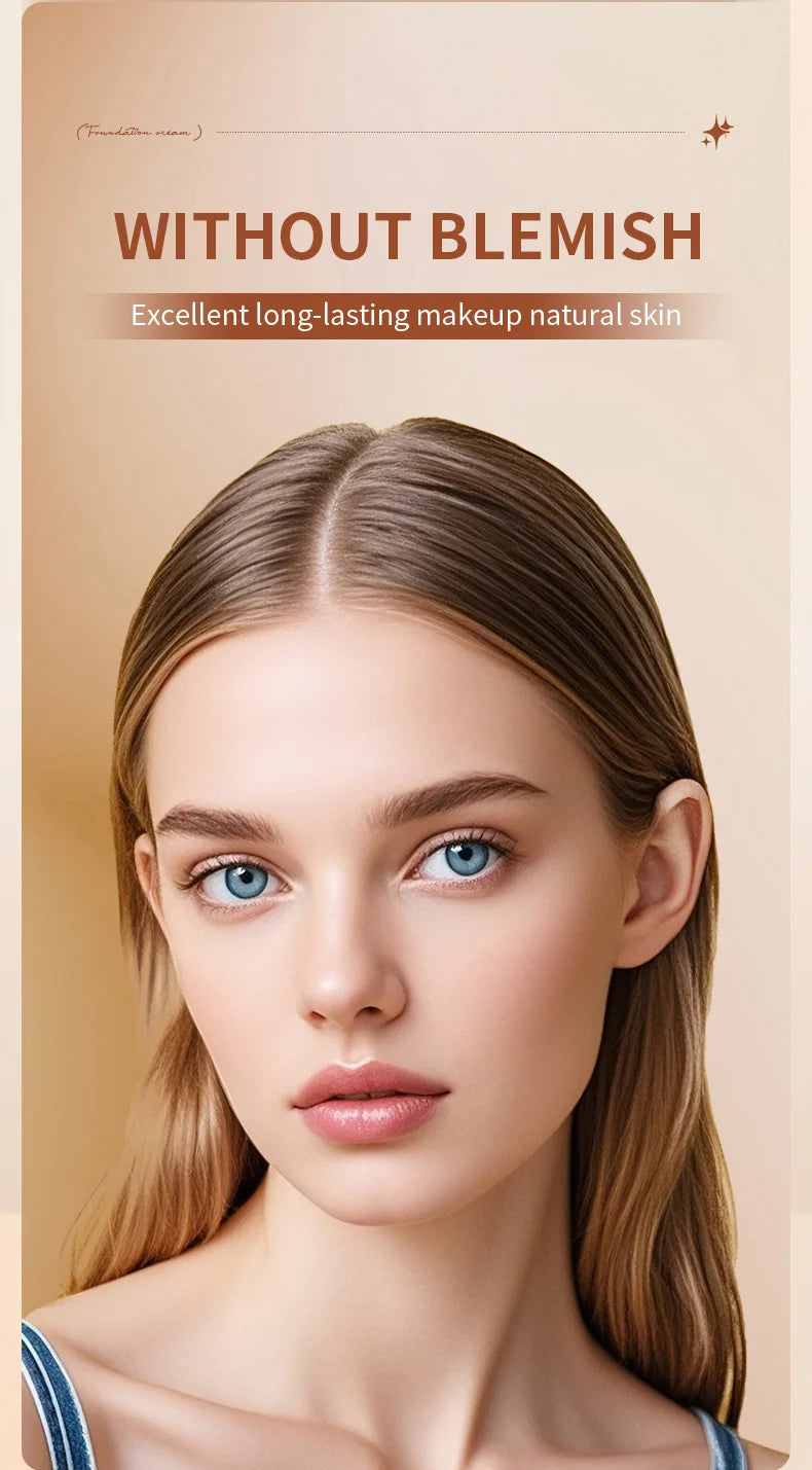 Waterproof concealer can cover defects for a long time, light and non greasy natural makeup effect