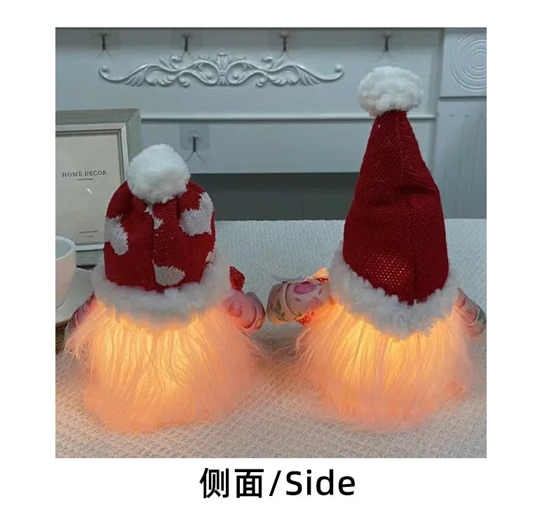 Valentine's Day Decorations Glowing Gnome Faceless Doll Ornaments Plush Knitted Love Faceless Dolls Holiday Party Surprise Gift