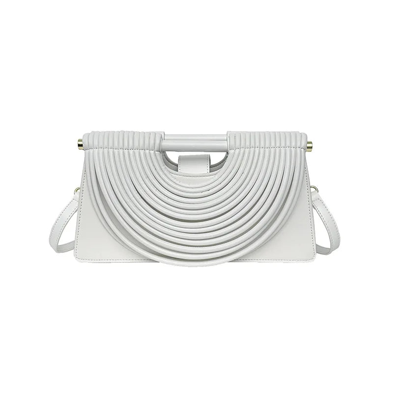 Luxury Evening Handbag For Women Golden Noodle Knot Design Dinner Party Clutch Bag Luxury Designer Square Crossbody Bags
