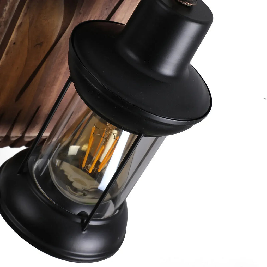 4 Light Rustic Country Chandelier Wood Fixture Pendant Industrial Cafe Bar Loft Farmhouse Country Wood Chandelier 110V