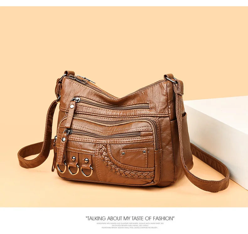 2026 New Ladies Soft Leather Bags High Quality Purses and Handbags Famous Designer Crossbody Shoulder Bag for Women Sac A Main