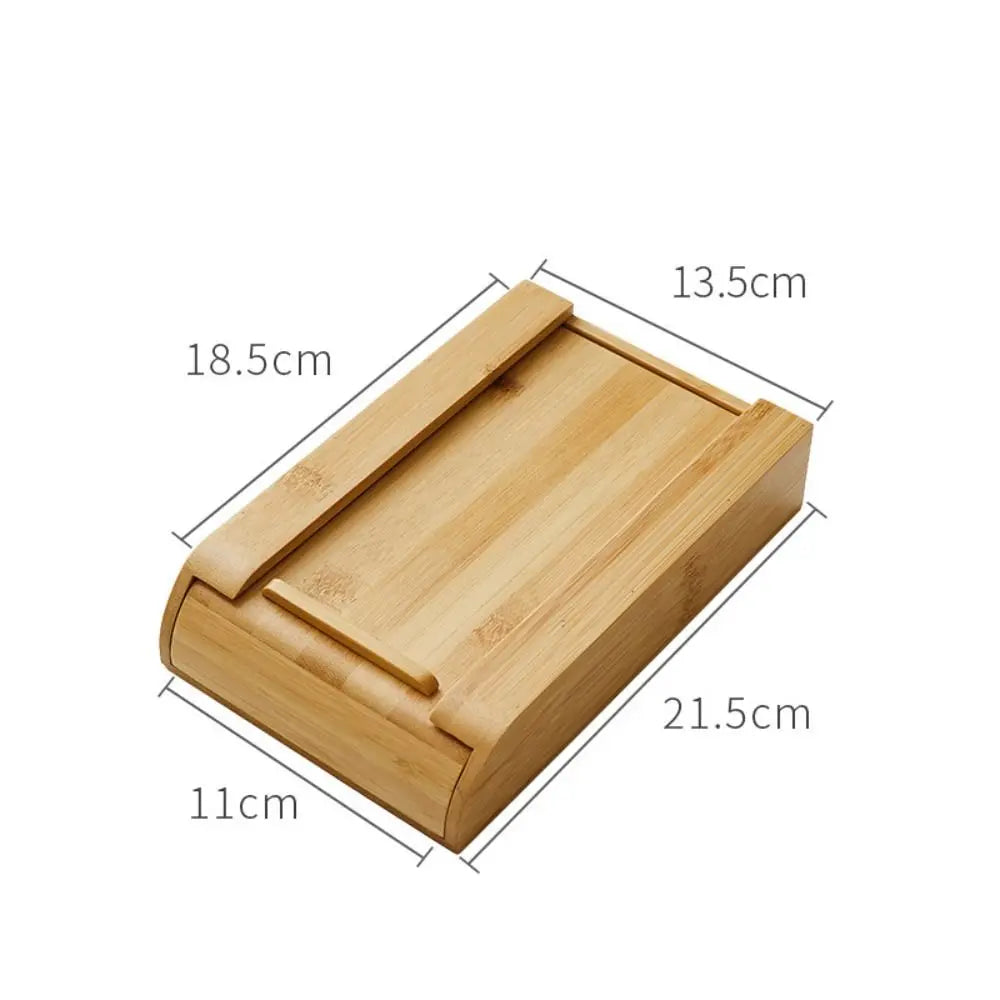 Invisible Storage Box Decoration Bamboo/Walnut Adhesive Hidden Drawer Home Storage Stationery Container Wooden Storage Drawer