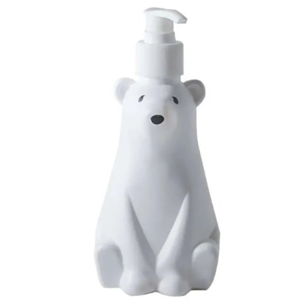 450ml Cute Bear Shape Soap Dispenser Liquid Shampoo Shower Gel Lotion Dispensing Bottle Hand Sanitizer Kitchen Press Pumps