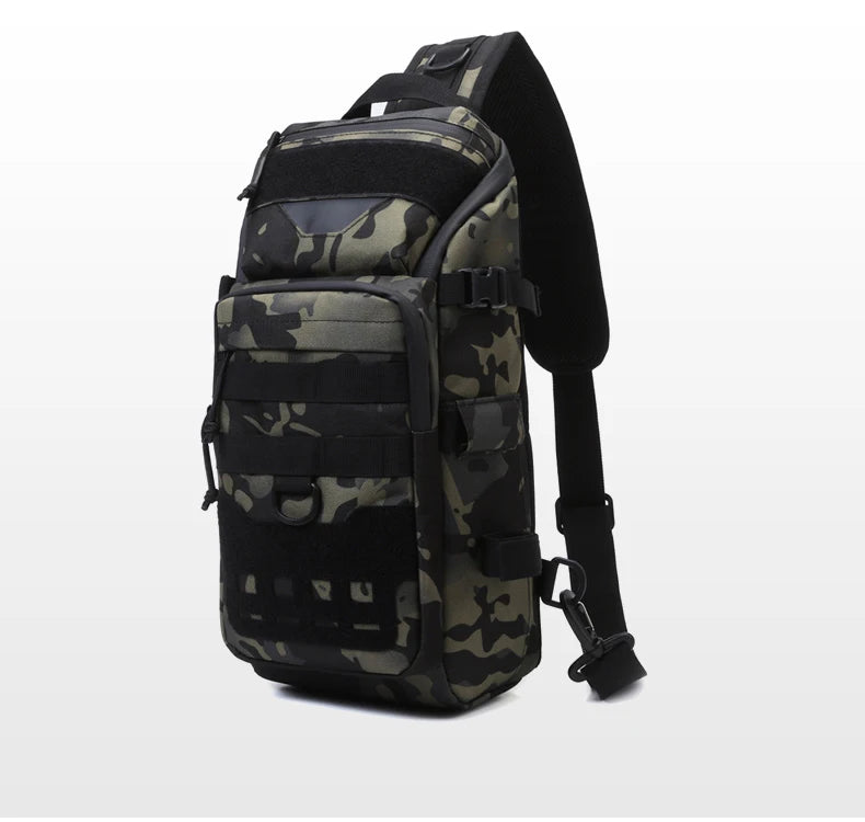 Men Chest Bag Molle Fanny Pack Outdoor Sport Fishing Hunting Camping Hiking Tactical Hook and Loop Fastener Sling Shoulder Bag