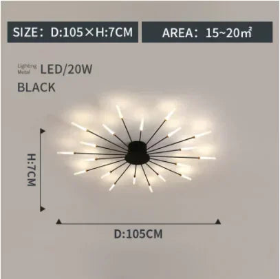 Modern LED Ceiling Lamp Luxury Household Living Dining Room Chandelier Home Decor Bedroom Pendant Light Kitchen Lustres Fixtures