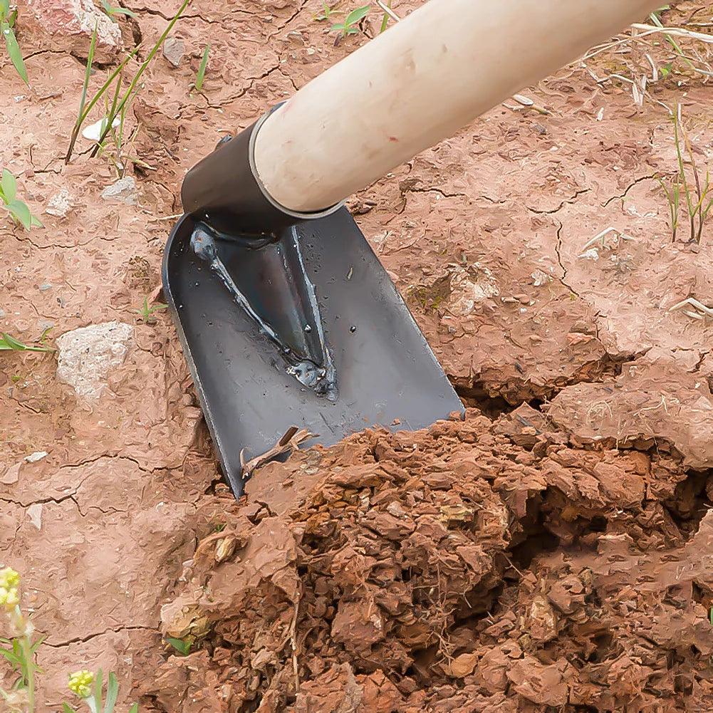 Garden Hoe for Digging Soil Agricultural Hoe Forging Weeding Small Hoe for Planting Vegetables Flowers Outdoor Farming Tools