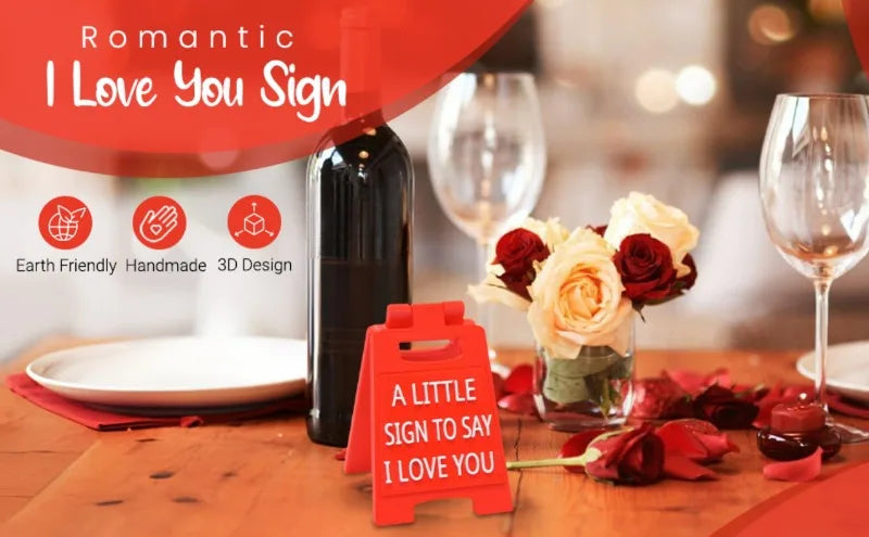 Valentines Day Gifts Romantic I Love You Sign Fun Boyfriend Valentine Day Gift Cute Birthday, Wedding Gift for Girlfriend, Wife
