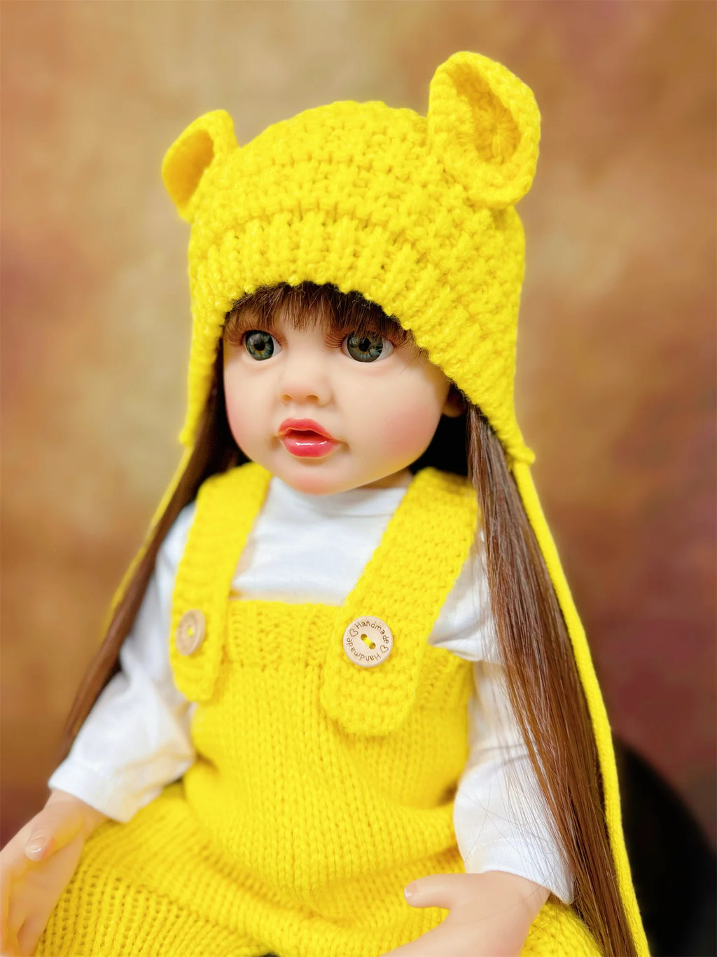 Doll Clothes For 19-22Inch Reborn Baby Doll 48-55cm Reborn Toddler Doll Clothes Accessories Jumpsuit Dress Sweater Knit
