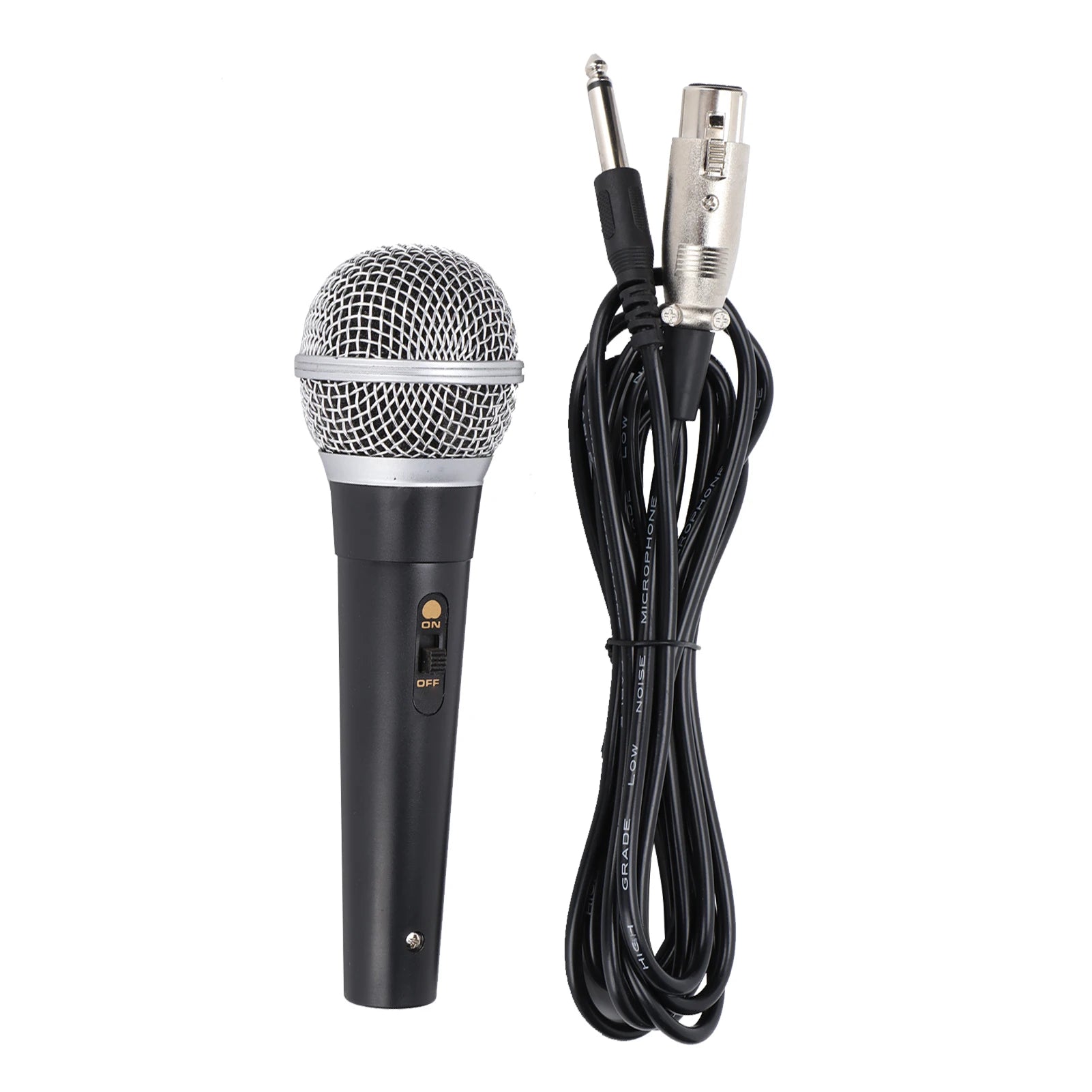 XLR Microphone with XLR to 1/4 Inch Cable Audio Connection Handheld Microphone Suitable for Stage Karaoke Singing and Recording