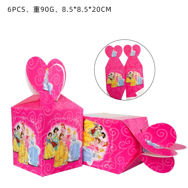 Princess Snow Queen Theme Disposable Tableware Decorations Kid Girl Birthday Party Supplies Princess Cup Plate Tablecloth Set