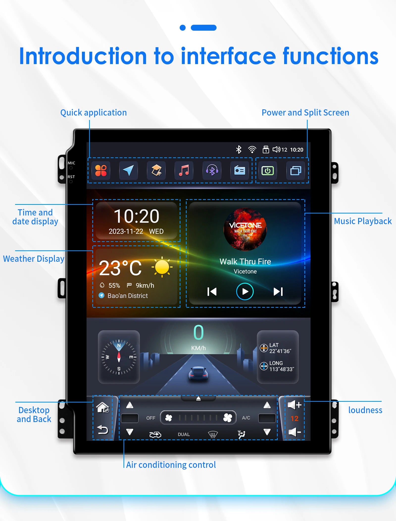 9.7"Carplay Android Auto Car radio for Ford Fusion Mondeo mk5 2013-2019 multimedia car intelligent systems GPS navi Screen Audio