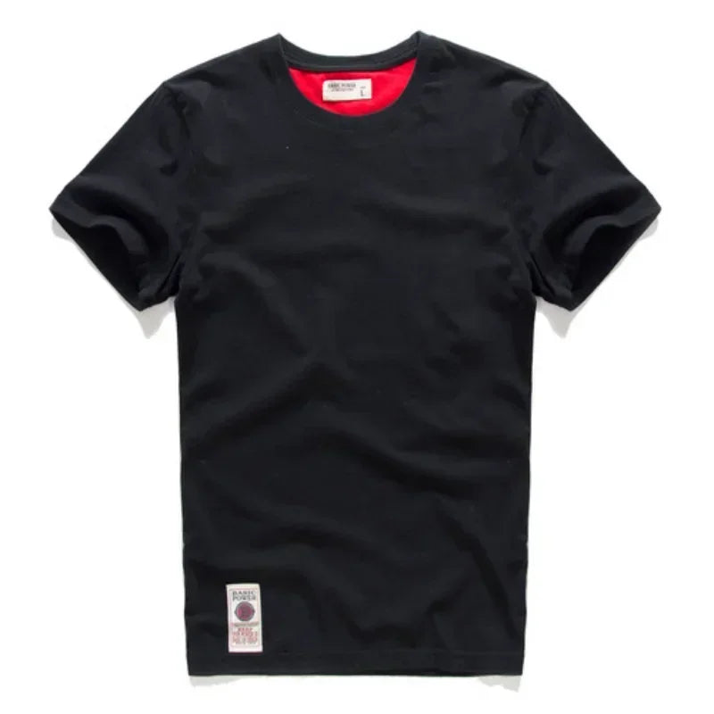 Men's T-shirt Men's clothing Causal Cotton Basic Tshirt Male streetwear Short sleeve tee Man Y2k Tops Oversized Graphic T-shirts