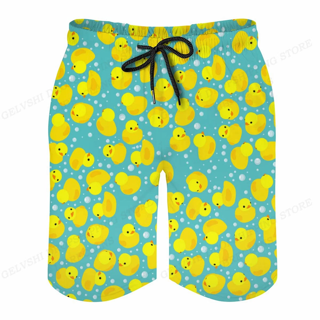 Duck Board Short Kids Beach Shorts Men's Swimming Trunks Masculina Casual Shorts Boy Sports Briefs Swimwear Trunk Quick Dry Pant