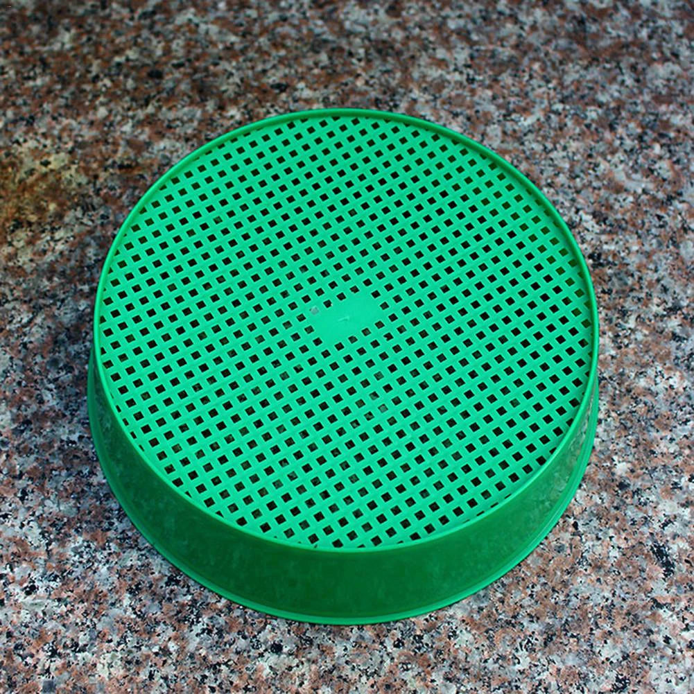 Garden Soil Filter Home Garden Tool Plastic Garden Sieve Sifting Tool Fine Mesh Soil Sieve For Soil Stone Mesh Gardening
