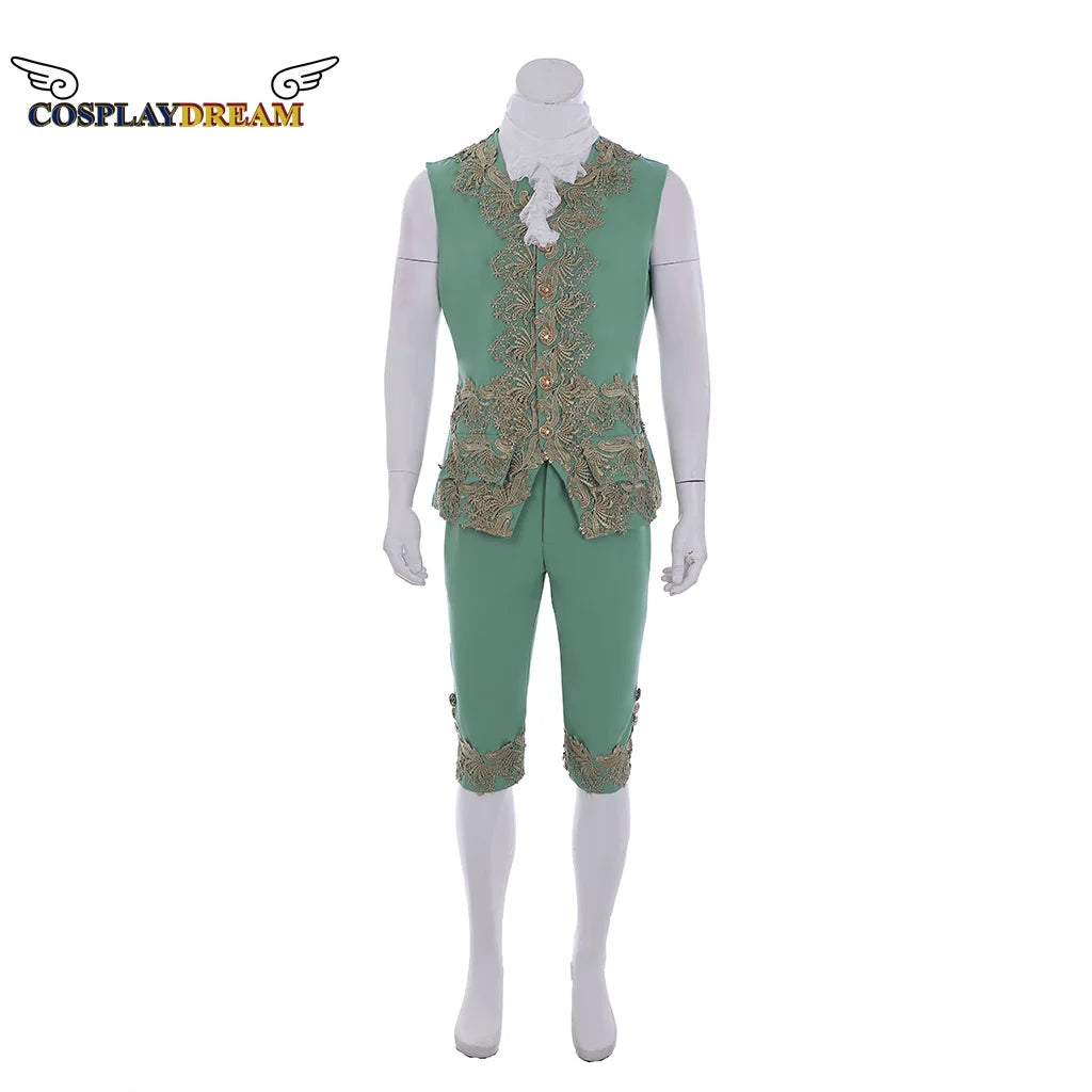 18th Century Colonial Outfit Men's Medieval Uniform Noble Court Rococo Medieval Cosplay Costume Retro Halloween Costume