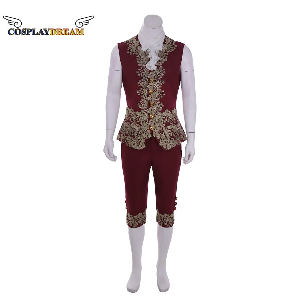 18th Century Colonial Outfit Men's Medieval Uniform Noble Court Rococo Medieval Cosplay Costume Retro Halloween Costume