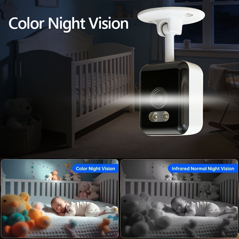 4PC Smart 1080p Wi-Fi Smart Home Security Camera 2MP, HD,Real-time APP Alerts, 2-Way Audio, with Motion Tracking for Baby & Pet