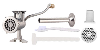 SucceBuy Manual Meat Grinder 304 Stainless Steel Hand Meat Grinder with Steel Table Clamp Meat Mincer Sausage Maker