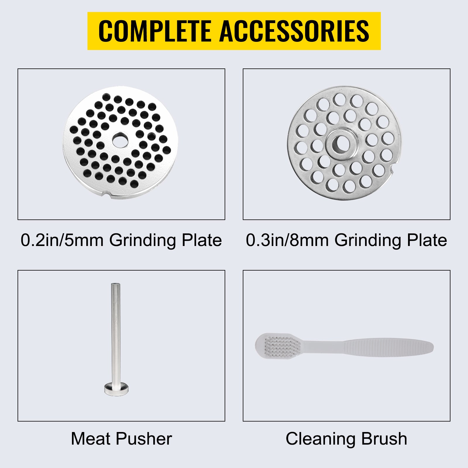 SucceBuy Manual Meat Grinder 304 Stainless Steel Hand Meat Grinder with Steel Table Clamp Meat Mincer Sausage Maker